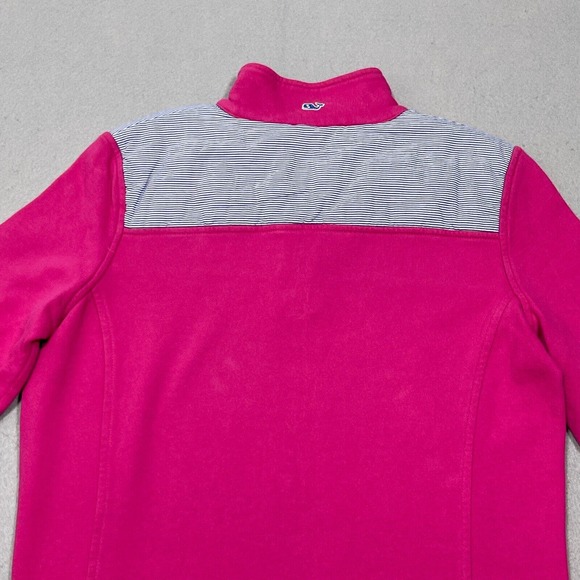Vineyard‎ Vines 1/4 Zip Women’s XS Pullover Sweater Sweatshirt Pink Pocket - Picture 12 of 13